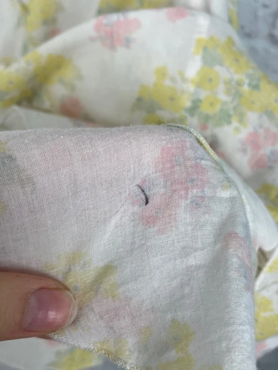 LoveShackFancy Frista Sherbert Sunrise Cotton Floral Mini Dress Size M - Picture 8 of 9